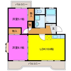 リバーサイド鳥之瀬の物件間取画像